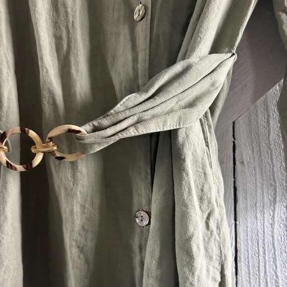 Zara Sage Green Casual Dress - Picture 5 of 8